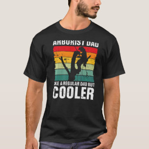 Mens Retro Arborist Vater Lumberjack Tree Cutter L T-Shirt