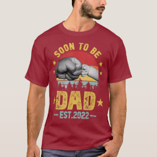 Mens Retro bald Vater seit 2022 erster Vater T-Shirt