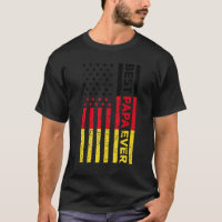 Mens Retro Best Papa Deutsch-Amerikanische Flagge