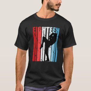 Mens Retro Boys Kickboxing Kickboxer zum 18. Gebur T-Shirt