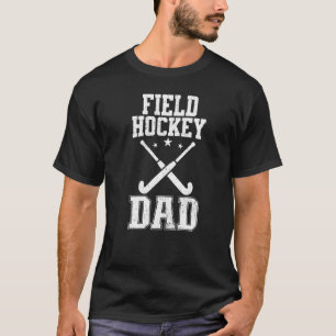 Mens Retro Field Hockey Vater T-Shirt