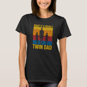 Mens Retro macht es zu einem doppelten doppelten V T-Shirt