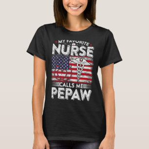 Mens Retro meine Lieblingsnahrung nennt mich Pepaw T-Shirt