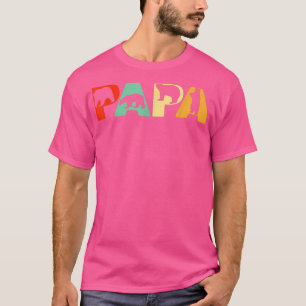 Mens Retro Papa Bear Vater Funny Bear Papa Fatha T-Shirt