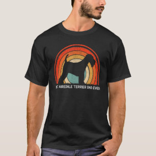 Mens Retro Style Best Airedale Vater Lugano Unexpe T-Shirt