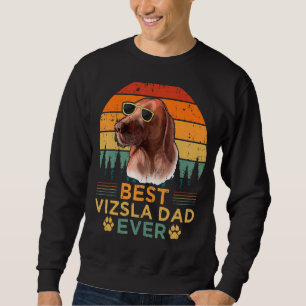 Mens Retro Style Best Vizsla Vater Ever Vatertag Sweatshirt