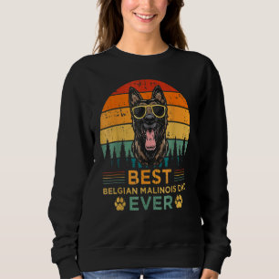 Mens Retro Style Beste belgische Malinois Vater je Sweatshirt