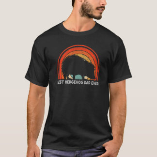 Mens Retro Style Vintag Bester Igel Vater je FG T-Shirt