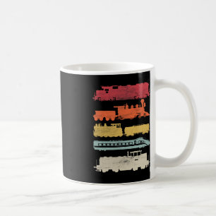 Mens Retro Trains Lovers Vintage Eisenbahn Bahn Kaffeetasse