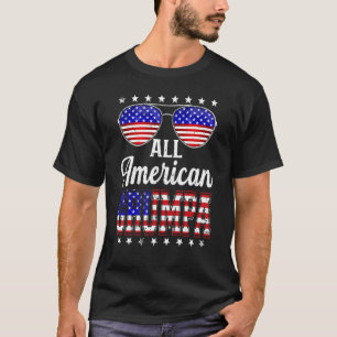 Mens Retro Vater's Day All American Grumpa Us Fla T-Shirt