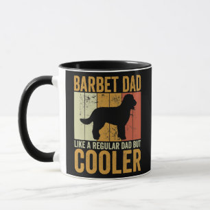Mens Retro Vathers Day Barbet Vater Hundebesitzer  Tasse