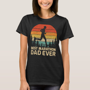 Mens Retro Vintag Best Marathon Vater Ever Father T-Shirt