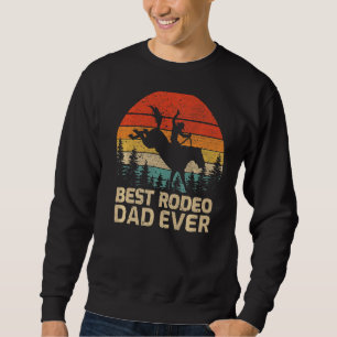 Mens Retro Vintag Bester Rodeo Vater je Vater's Da Sweatshirt