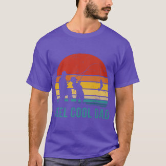 Mens Retro Vintage Reel Cool Dad Fishing Daddy Pap T-Shirt
