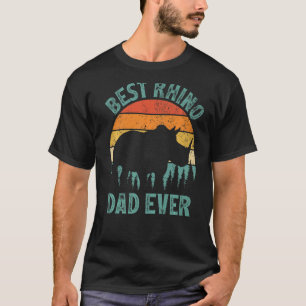 Mens Rhino Vintag Best Rhino Vater Ever Father's D T-Shirt