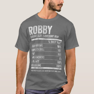 Mens Robby Nutrition Personalisiert Name Funny Nam T-Shirt
