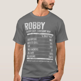 Mens Robby Nutrition Personalisiert Name Funny Nam T-Shirt