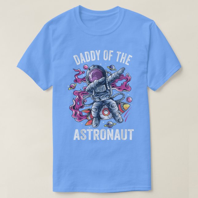 Mens Rocket Father Dad Daddy Man FaAstronaut  T-Shirt (Design vorne)
