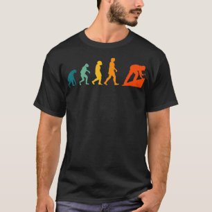 Mens Roofer Evolution Retro House Gebäude Vintag T-Shirt