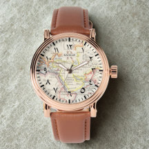Men's Rose Gold Mekka Kartenüberwachung - Arabisch