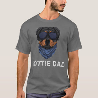 Mens Rottie Vater Rottweiler Welpe Funny Vater's D T-Shirt