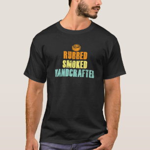 Mens Rubbed Räucherte handgefertigte Restaurantlei T-Shirt