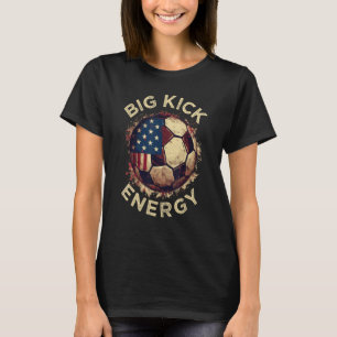 Mens Rude Soccer Fußball Big Kick Energy Team Sa T-Shirt