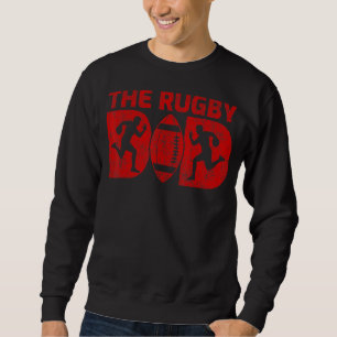 Mens Rugby Sports Vintag Style Der Rugby Vater Fet Sweatshirt