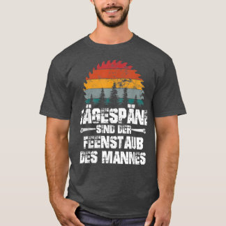Mens Saw chips fairy dust man lumberjack craftsman T-Shirt