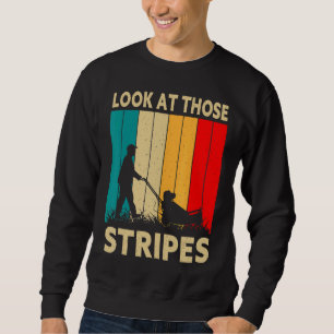 Mens schauen sich diese Streifen Rasenmäher Vater  Sweatshirt