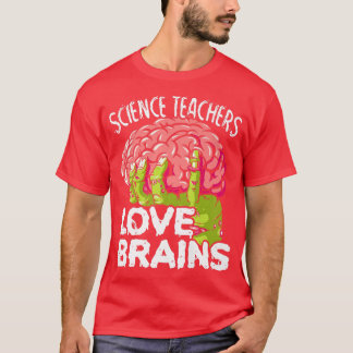 Mens Science Teachers Liebe Brains Premium T-Shirt