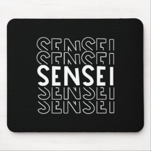 Mens Sensei Martial Arts Karate Judo Training Coac Mousepad