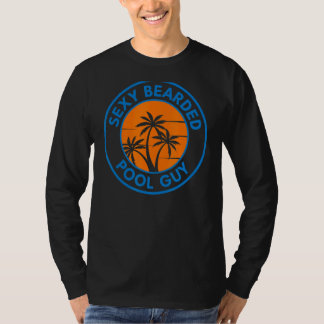 Mens Sexy Bartded Pool Typ T-Shirt