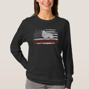 Mens Shetland Sheepdog Vater erschüttert American T-Shirt