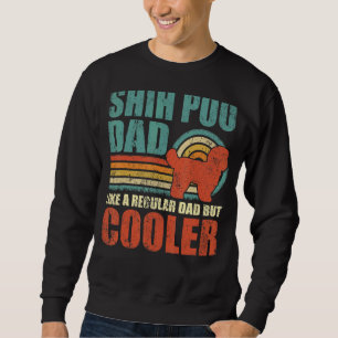 Mens Shih Poo Vater wie ein regelmäßiger Vater, ab Sweatshirt