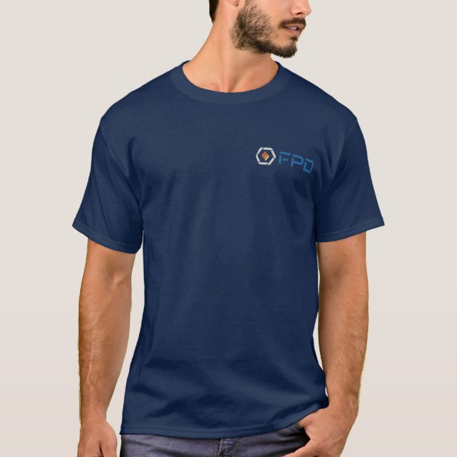 Men's Short-Sleeve Navy T-Shirt (Vorderseite)