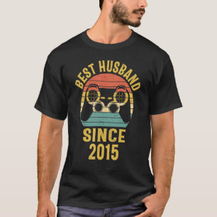 Mens Siebenjähriges Bestes Gamer Husband seit 2015 T-Shirt