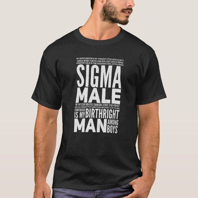 Mens Sigma Male T-Shirt (Vorderseite)