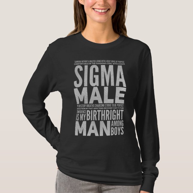 Mens Sigma Male T-Shirt (Vorderseite)