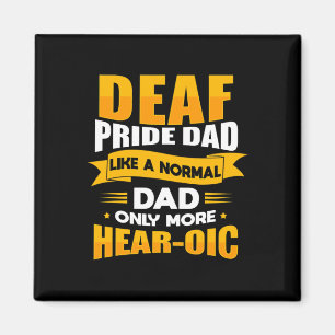 Mens Sign Language Deaf Awareness ASL und Deaf Pri Magnet