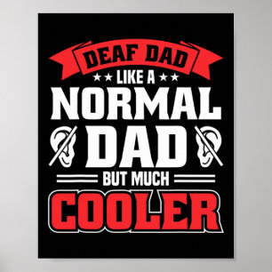 Mens Sign Language Deaf Awareness ASL und Deaf Pri Poster