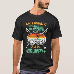 Mens Ski fahren meine Lieblingskatastrophen nennen T-Shirt