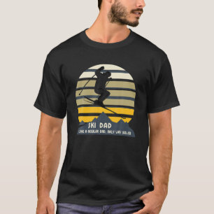 Mens Ski Vater Funny Winter Skifahren Skigeschenk T-Shirt