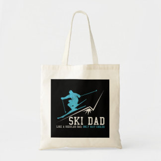 Mens Ski Vater Wintersport Skifahren Vater Gif Tragetasche