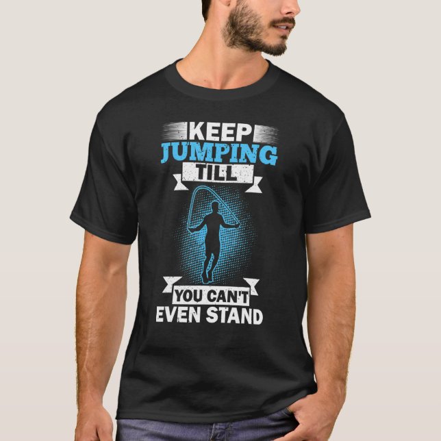 Mens Skipping Rope Workout Rope Jumper Rope Skippi T-Shirt (Vorderseite)