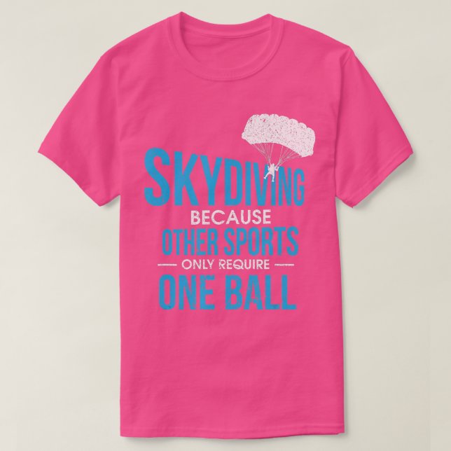 Mens Skydive Extreme Athlete Skydiving Design for T-Shirt (Design vorne)
