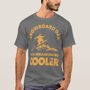 Mens Snowboard Vater Funny Ski Vater Skifahren Sn T-Shirt