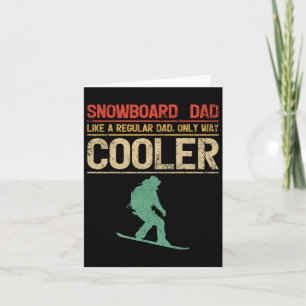 Mens Snowboarden Snowboard Vater wie ein regelmäßi Karte