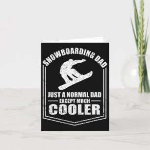 Mens Snowboarden Vater nur ein normaler Vater auße Karte