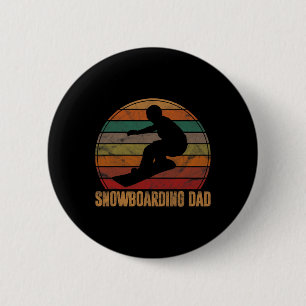 Mens Snowboarden Vater Snowboard Sunset Snowboarde Button
